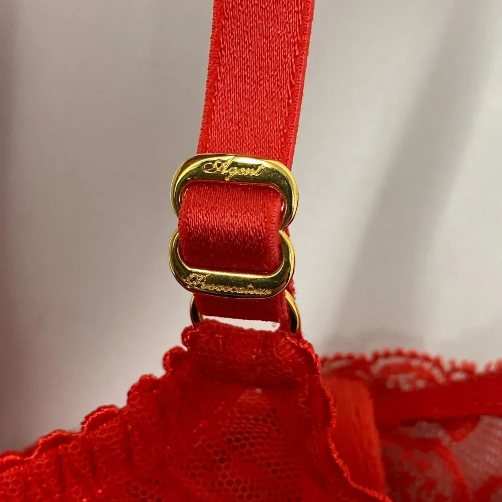 Agent Provocateur Rozlyn Red Lace Bra 32B - Picture 14 of 16